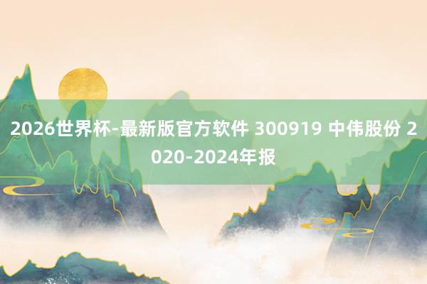 2026世界杯-最新版官方软件 300919 中伟股份 2020-2024年报