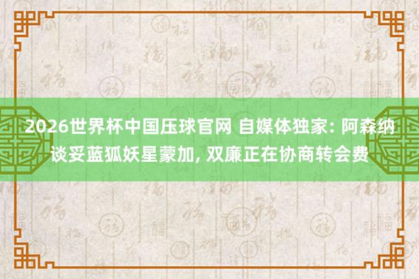 2026世界杯中国压球官网 自媒体独家: 阿森纳谈妥蓝狐妖星蒙加, 双廉正在协商转会费